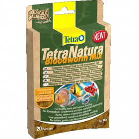 Tetra Natura Bloodworm Mix Храна за тропически рибки със съдържание на червени червеи под формата на гел 80 гр